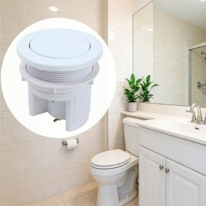 Toilet Fill Valve - Dual Pneumatic Button,Compatible with Geberi Drain