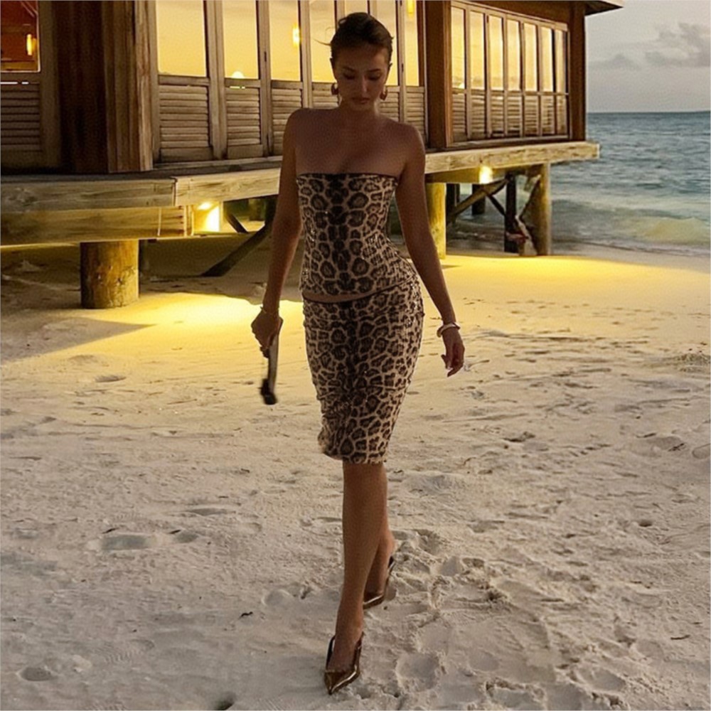 Woman 2 Piece Set Outfit Sexy  - Pipe Bending Spring review and price