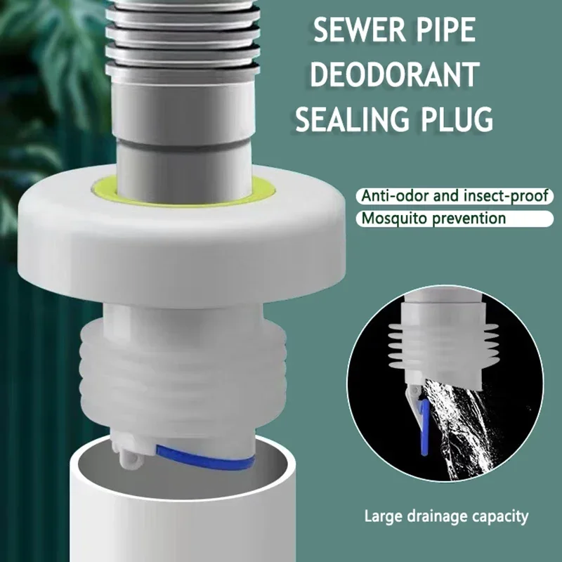 Pipe Drain Sealing Plug Deodor - Drain Pipe Clip review and price
